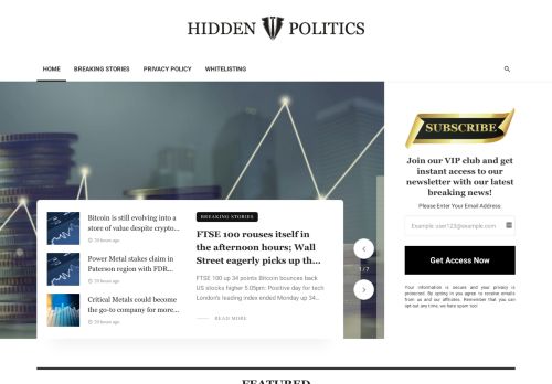 Hiddenpolitics.net review legit or scam